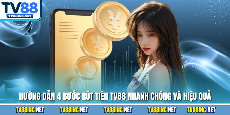 Hướng dẫn 4 bước rút tiền TV88 nhanh chóng và hiệu quả